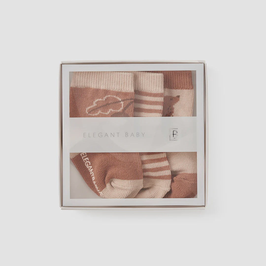 Elegant Baby Bear No Slip Baby Sock Set of 3