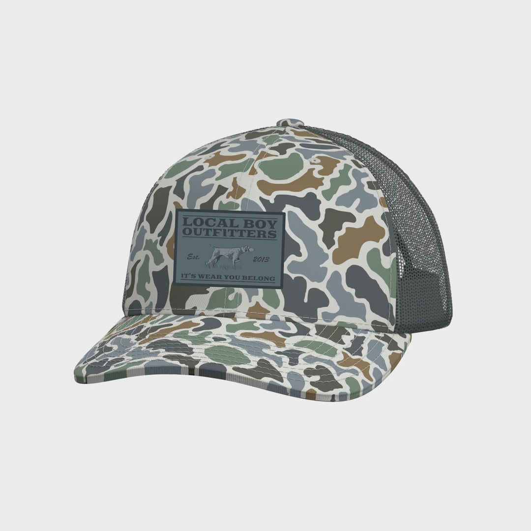 Local Boy Youth Bird Dog Badge Trucker Hat