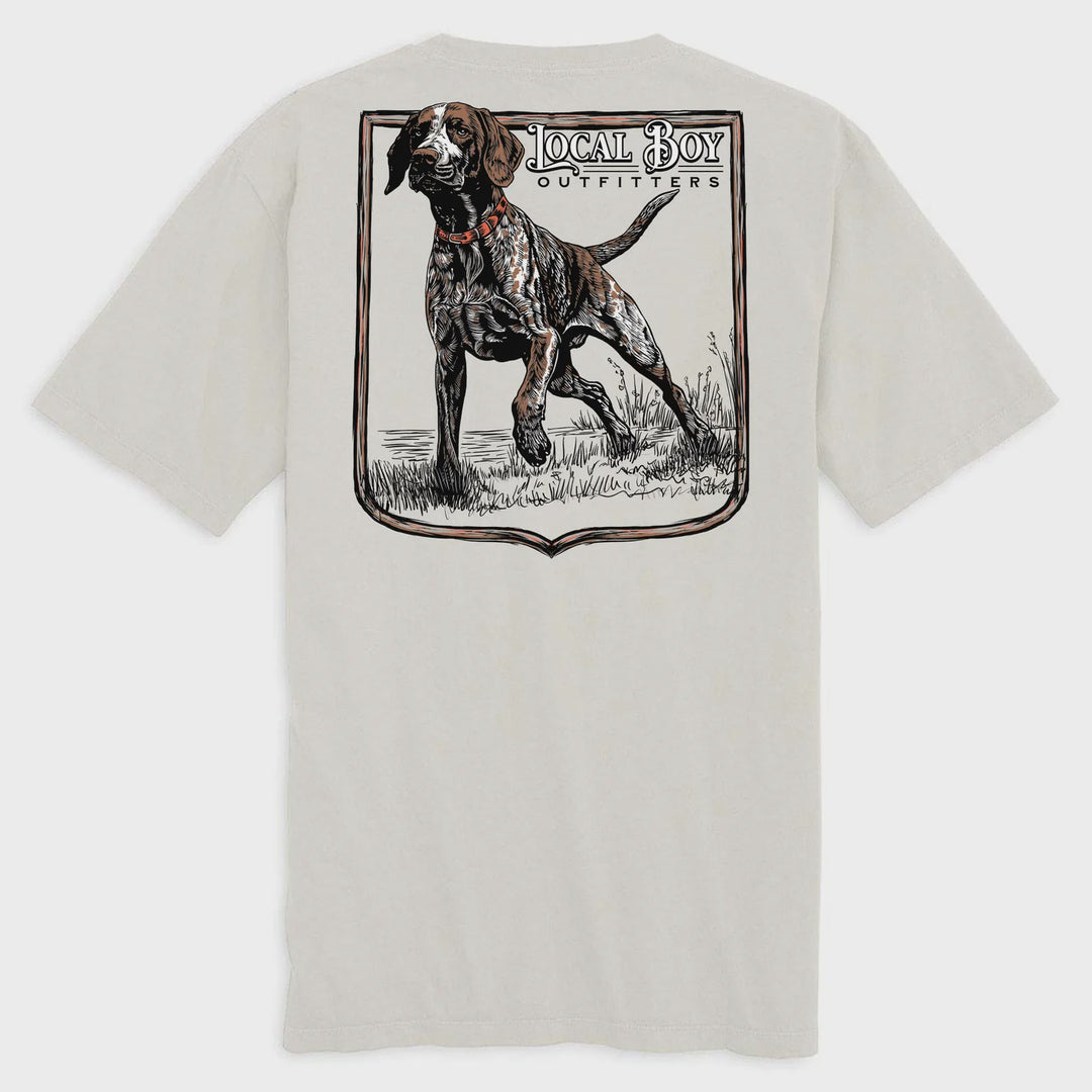 Local Boy GSP Hunt T-Shirt- Silver
