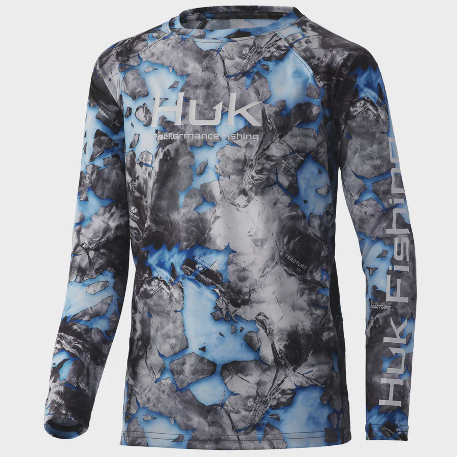 Huk Men's Mossy Oak Fracture Long Sleeve
