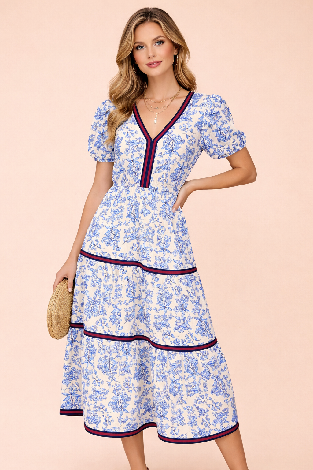 Simply Southern Blue Floral Pattern Maxi Dress – Rebecca's of Clinton