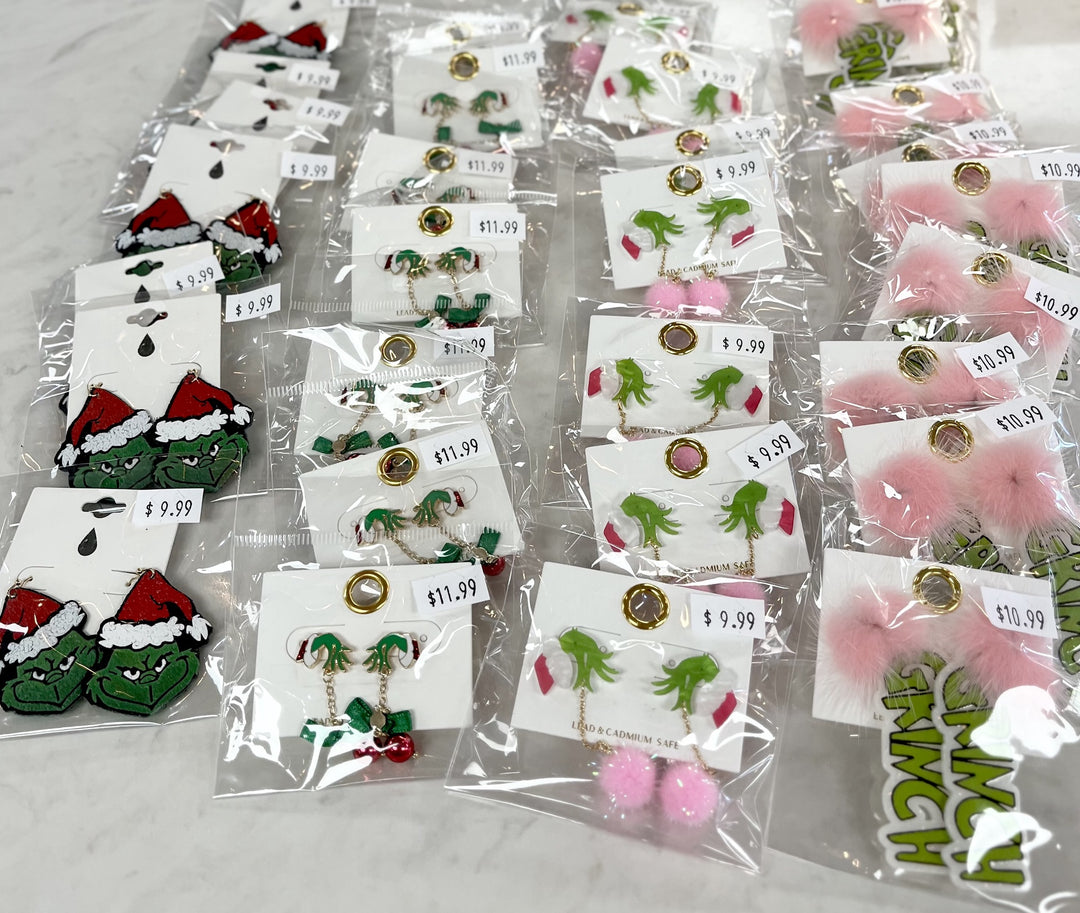 The Grinch Dangle Earrings