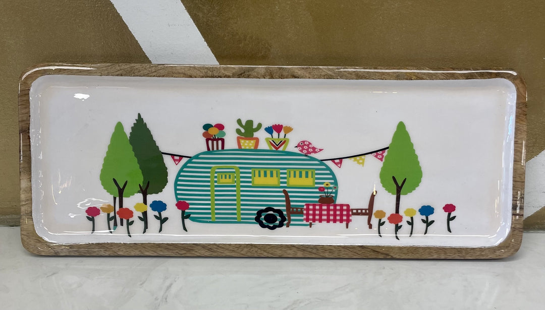 Camper Serving Snack Tray