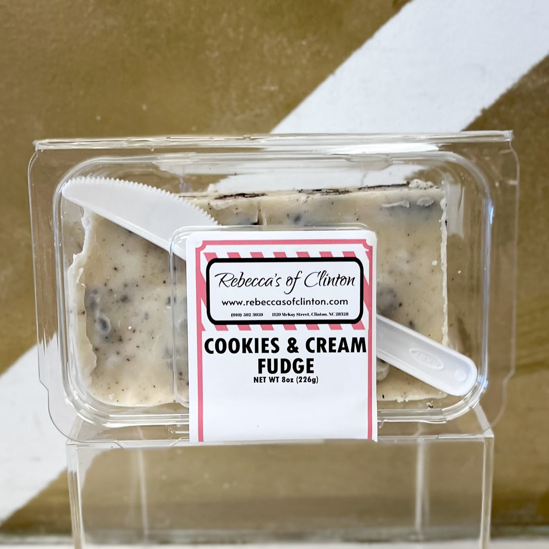 Rebecca's of Clinton Cookies & Cream Fudge