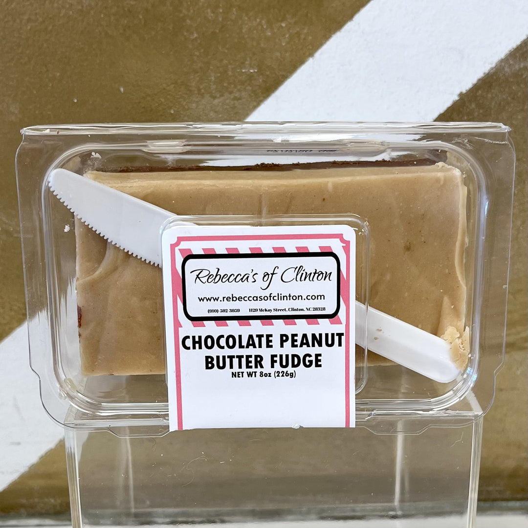 Rebecca's of Clinton Chocolate Peanut Butter Fudge