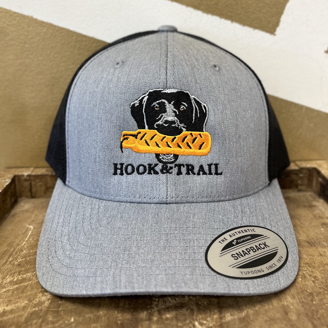 Dog Toy Hook & Trail Gray/Black Mesh Back Hat