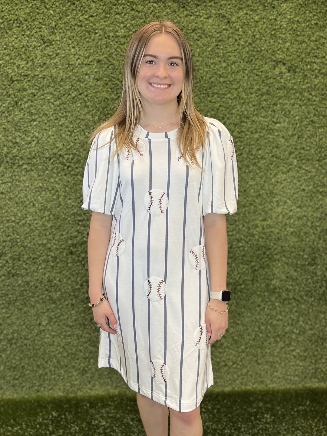 Mary Square- Dress Kristen Sequin Baseball