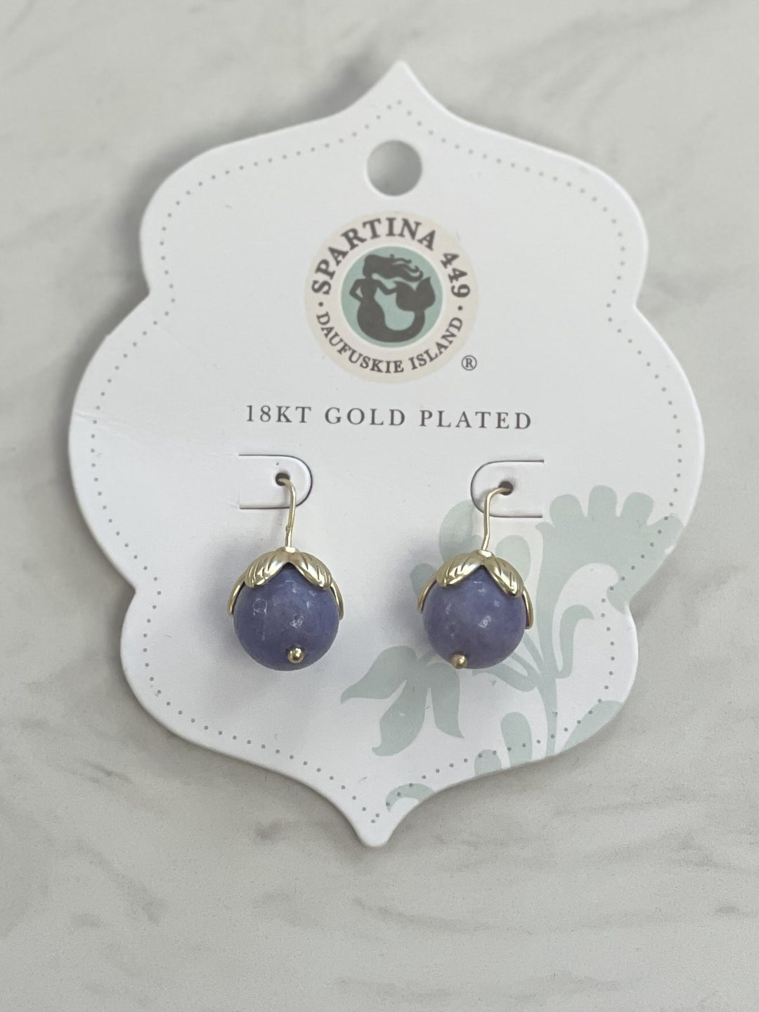 Spartina 449 Bauble Drop Earrings Light Blue