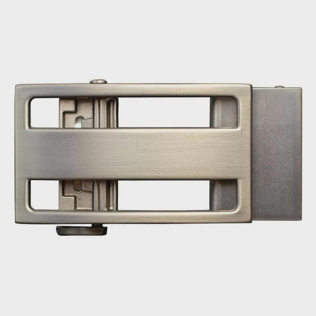 Nexbelt Jake Satin Nickel Dress Buckle Fits 1 3/8" Straps