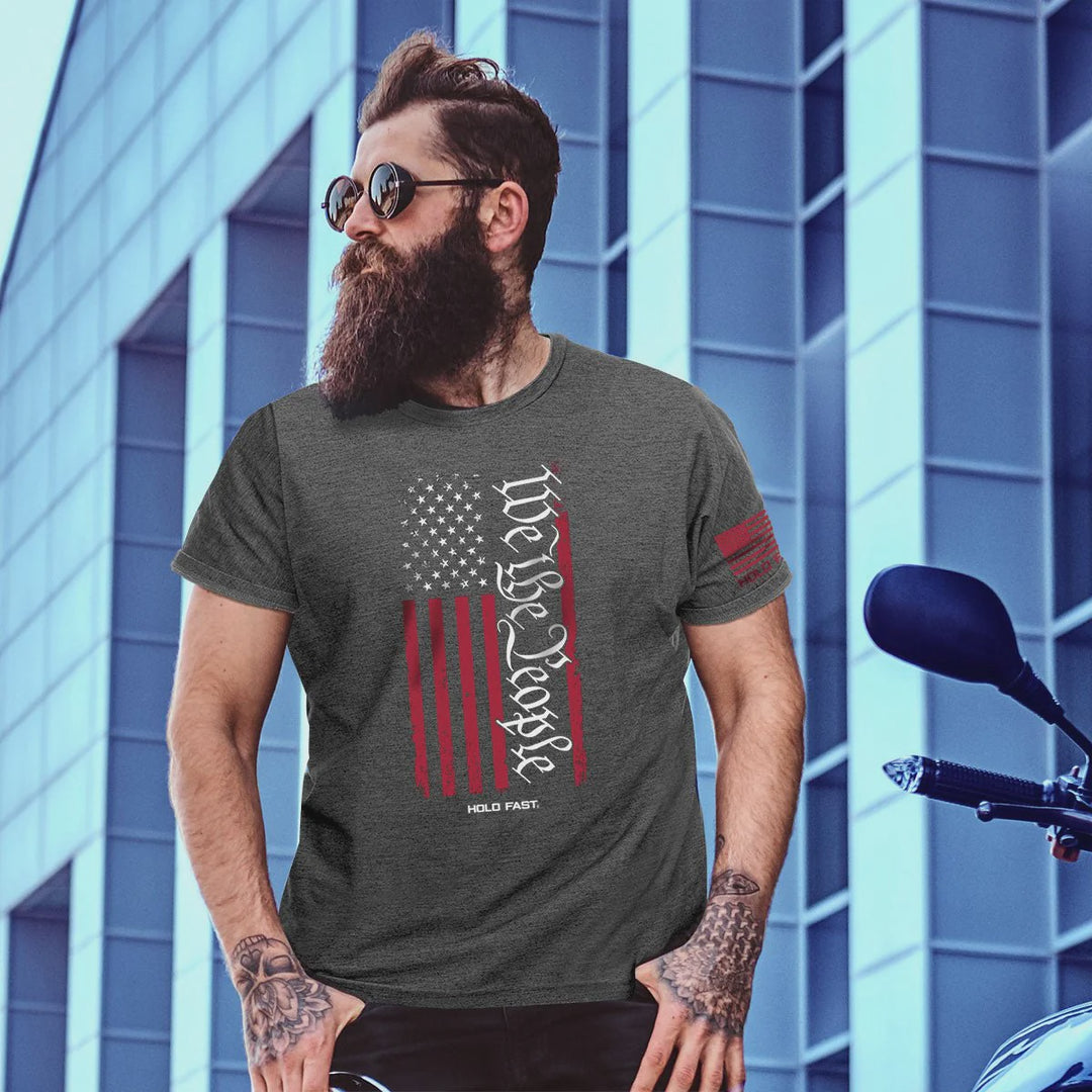 Hold Fast We The People Flag Mens T-Shirt