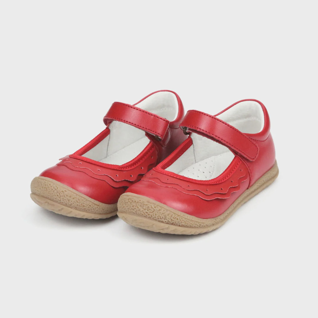 L'Amour Paige Ruffle Mary Jane - Red