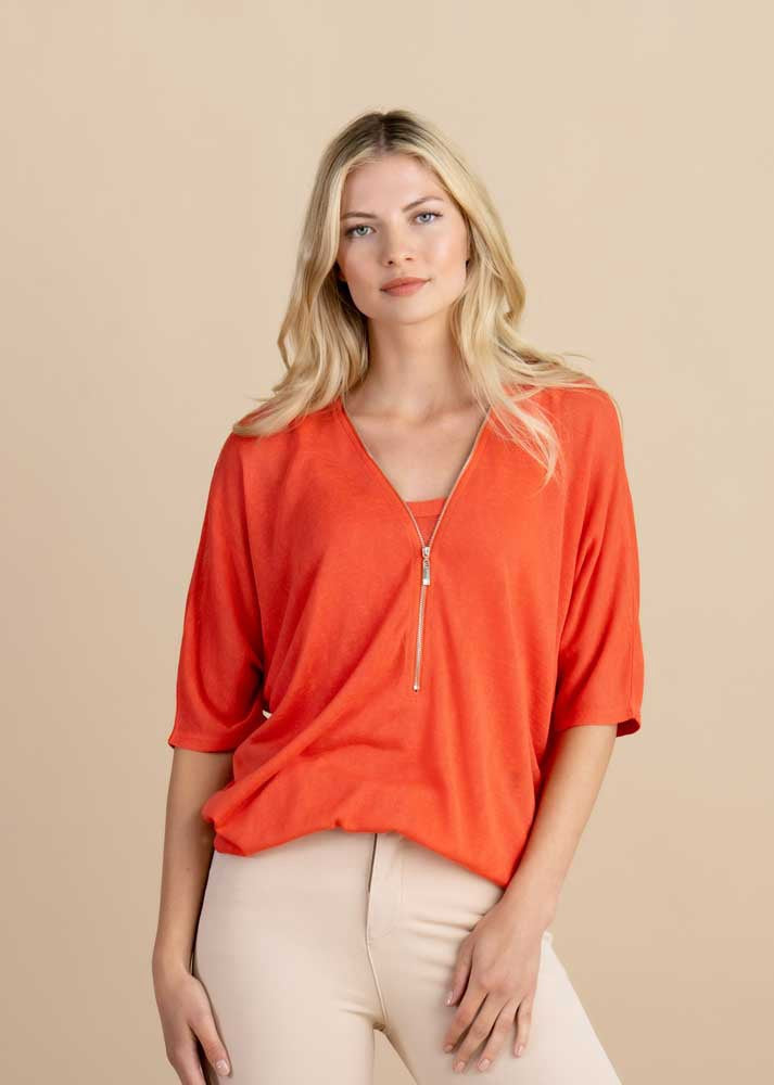 Marble Fashions Two Piece Workable Zip Top