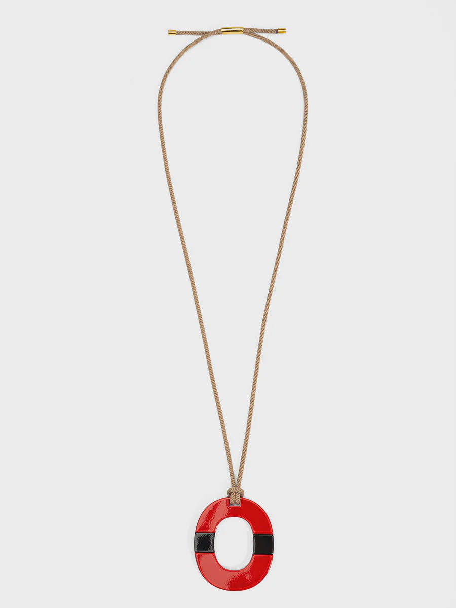 Zenzii Red Maggie Adjustable Necklace