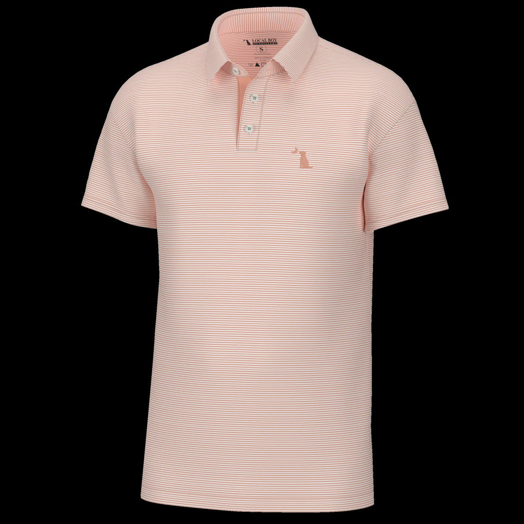 Local Boy Outfitters Palms Polo - Peach/White