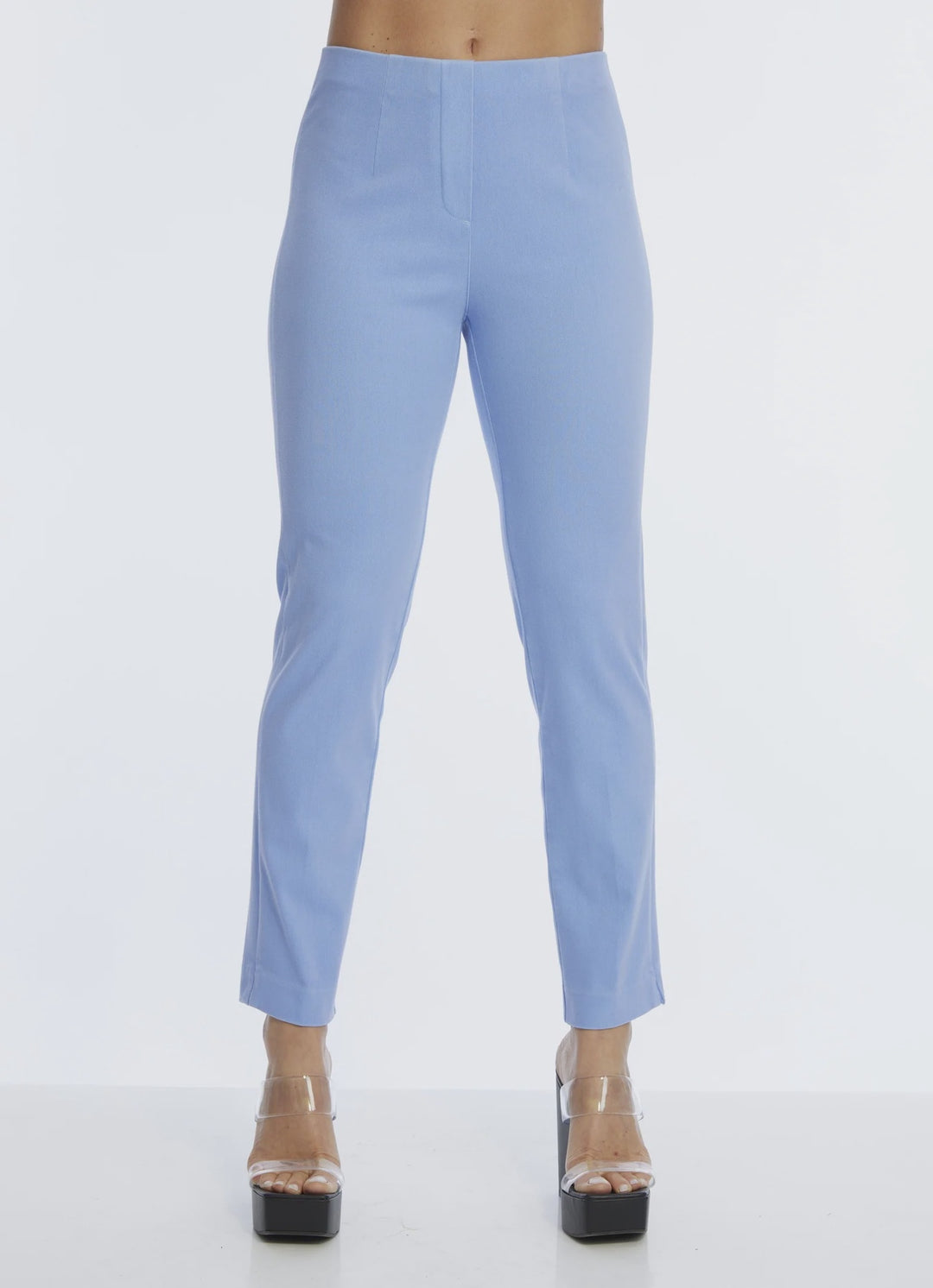 Lior Sasha Periwinkle Ankle Pant In Twill Cotton Denim