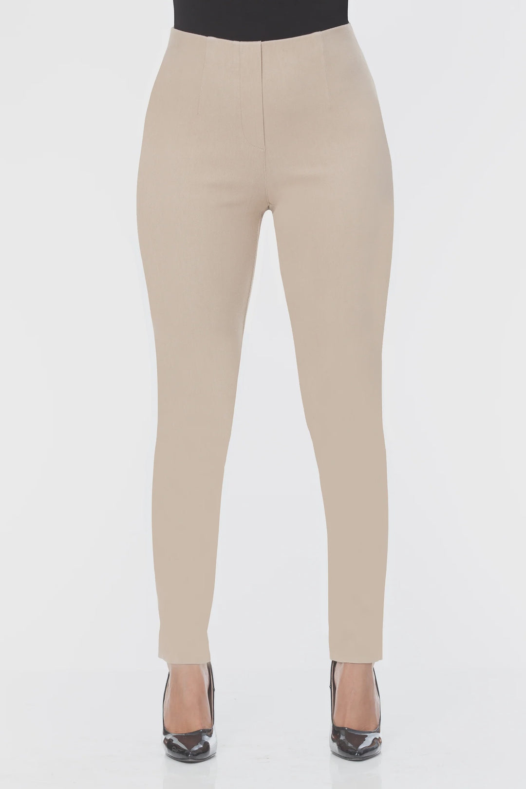 Lior Sasha Khaki Denim Skinny Leg Ankle Pant
