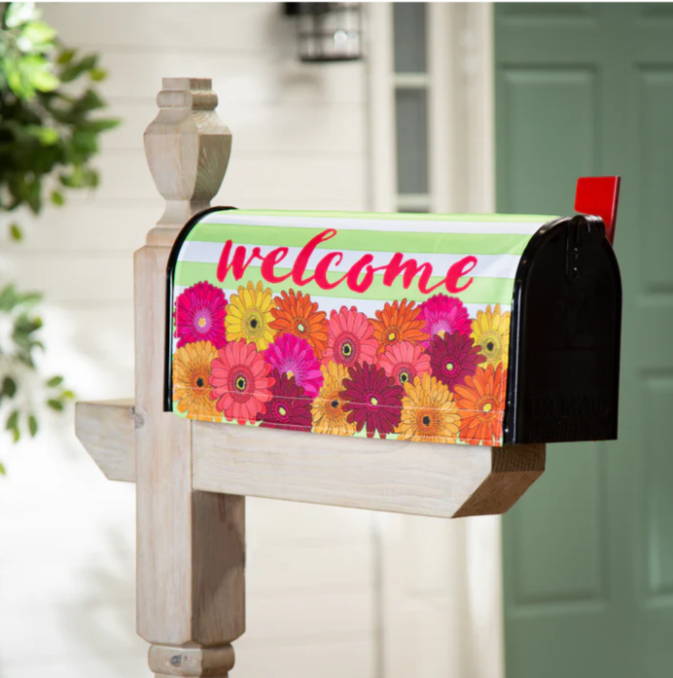 Gerbera Daisies Bouquet Mailbox Cover