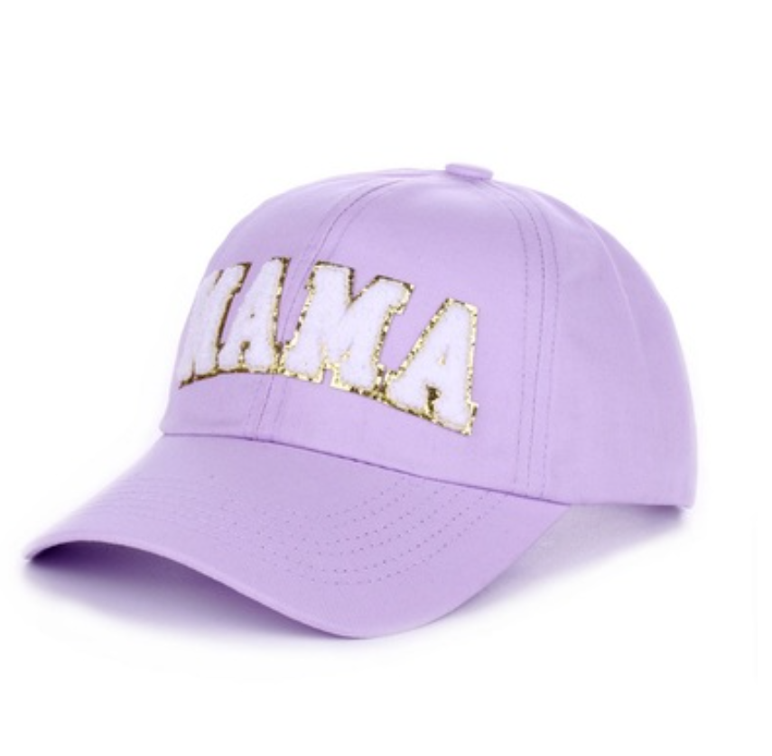 Zenana Lavender Mama Chenille Patch Hat