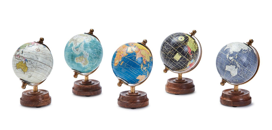 Two's Company Around The World Mini Globe