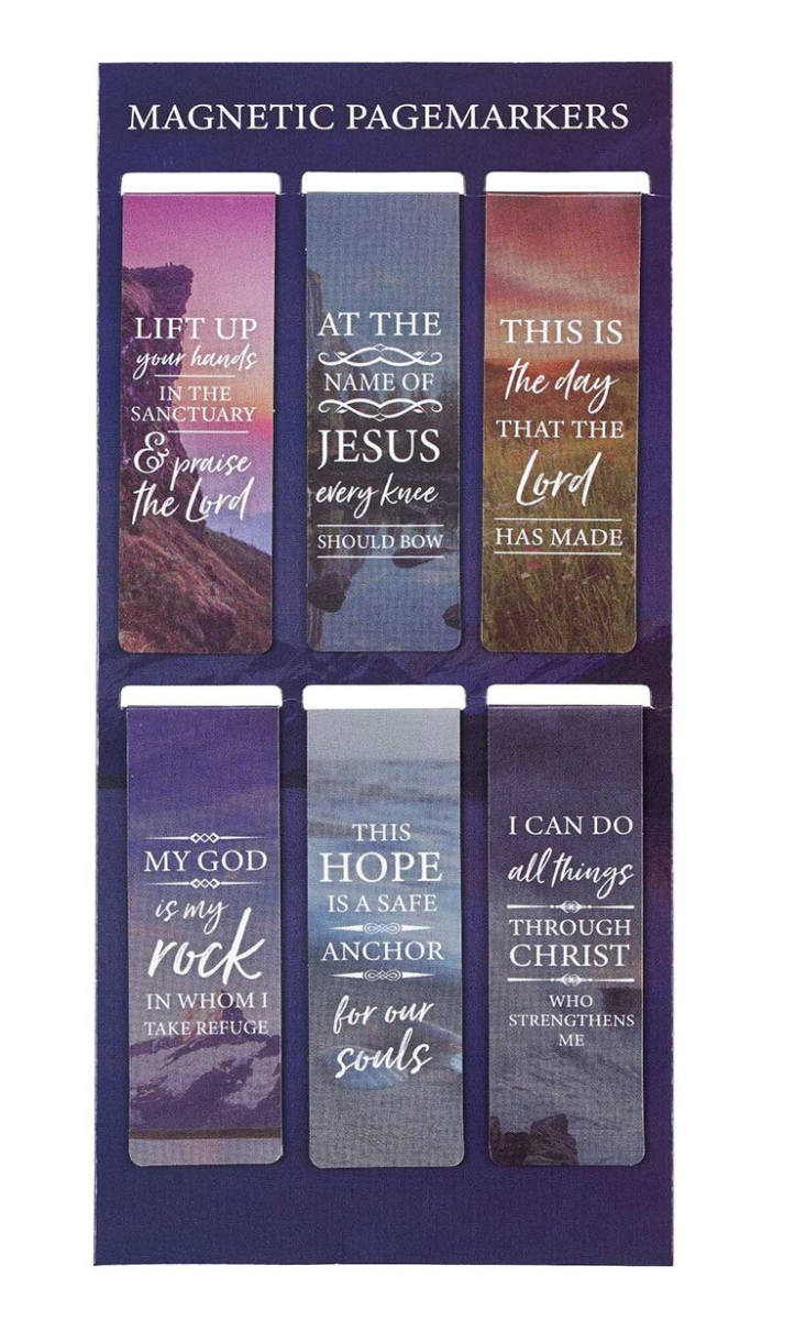 Christian Art Lift Up Your Hands Magnetic Bookmark Set - Psalm 134:2