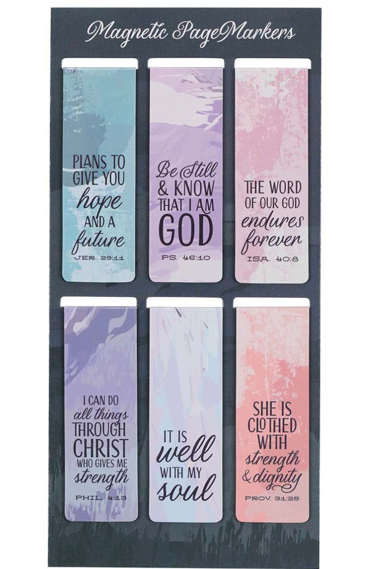 Christian Art Scenic Magnetic Bookmark Set