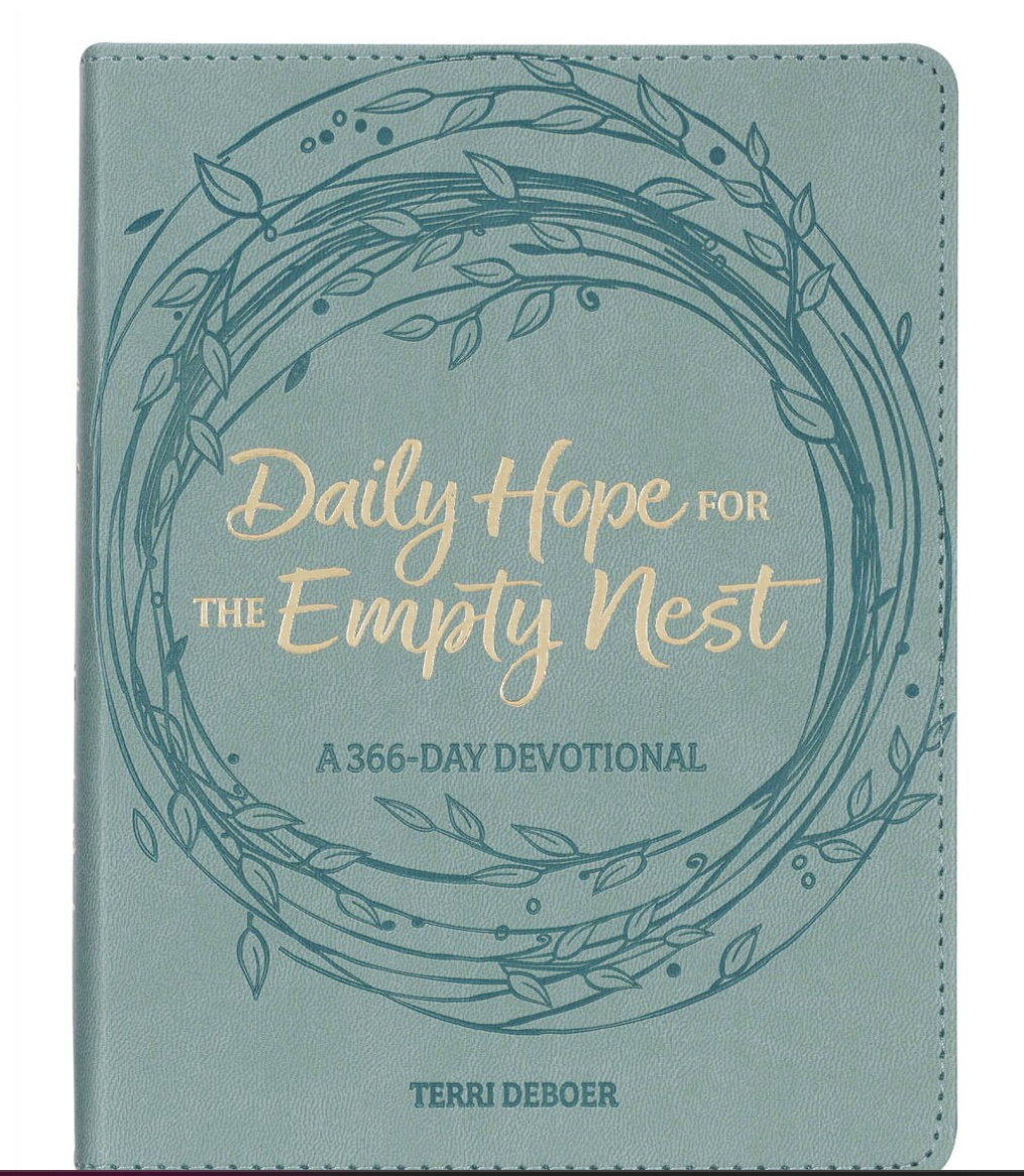 Christian Art Daily Hope for the Empty Nest Dusty Teal Faux Leather Devotional