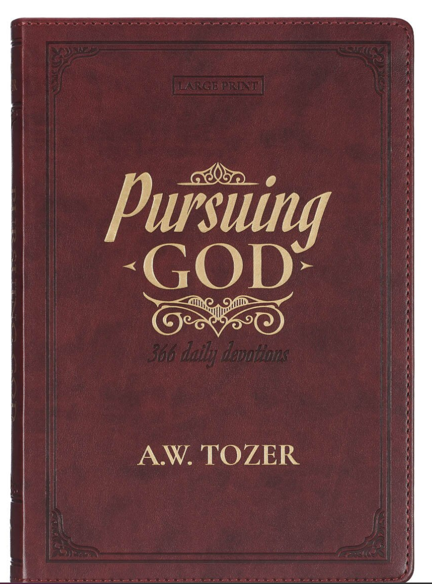 Christian Art Pursuing God Saddle Tan Faux Leather Devotional Large Print Edition