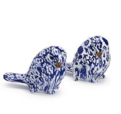 Two's Company Chinoiserie Blue Robin Decorative Bird