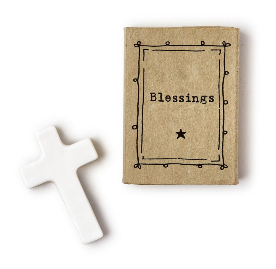 Two's Company Porcelain Cross Matchbox