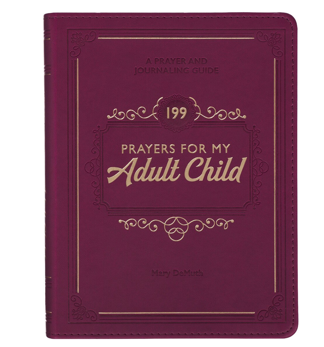 Christian Art Gifts 199 Prayers for My Adult Child Plum Faux Leather Prayer and Journaling Guide