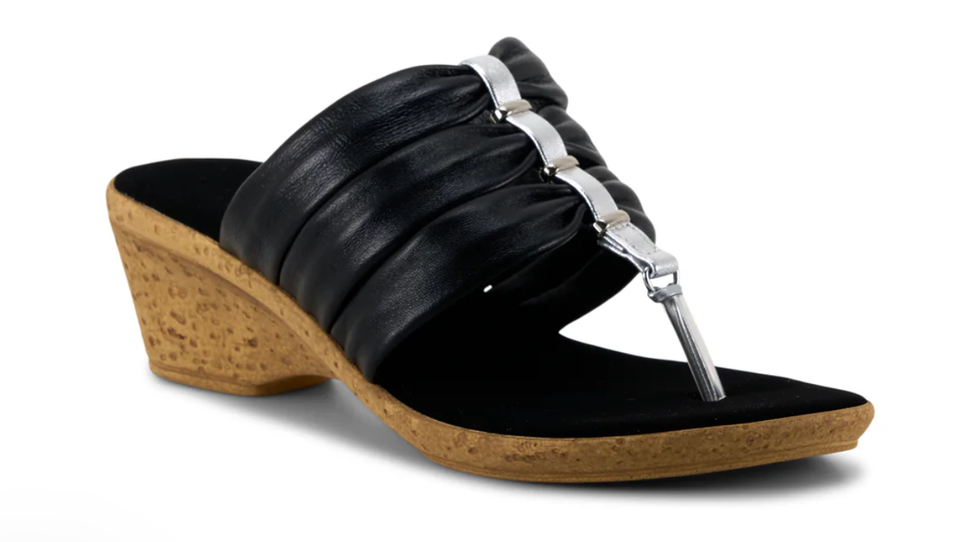 Onex Marisa Three Band Wedge- Black