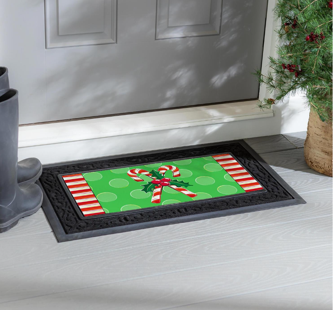 Evergreen Candy Cane Christmas Sassafras Switch Mat
