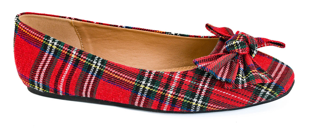 Corkys Sugar Rush Flat- Red Plaid