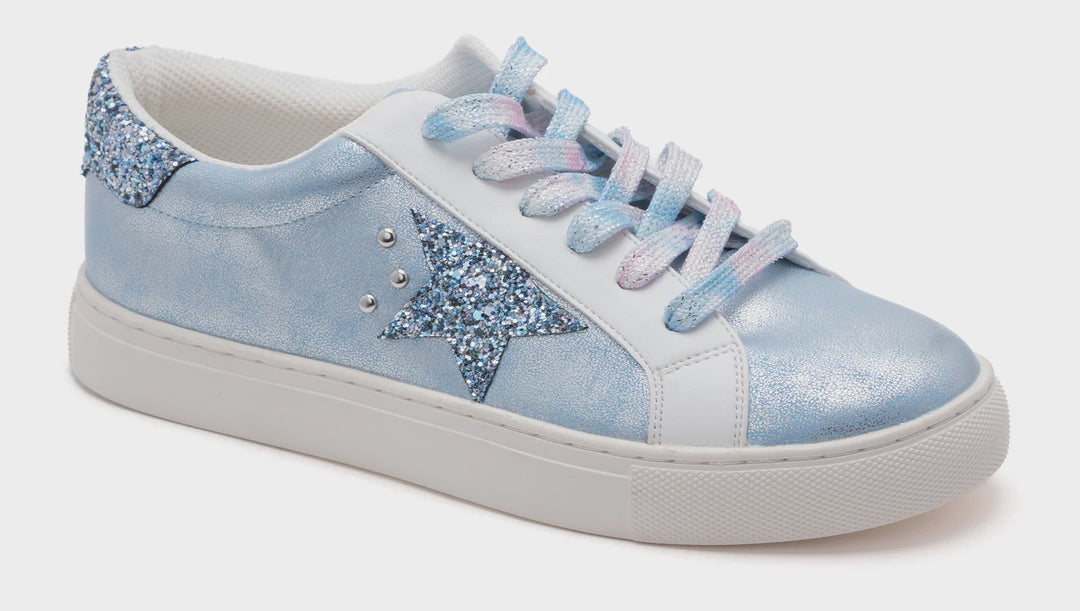 Corky's Light Blue Metallic Supernova Sneakers
