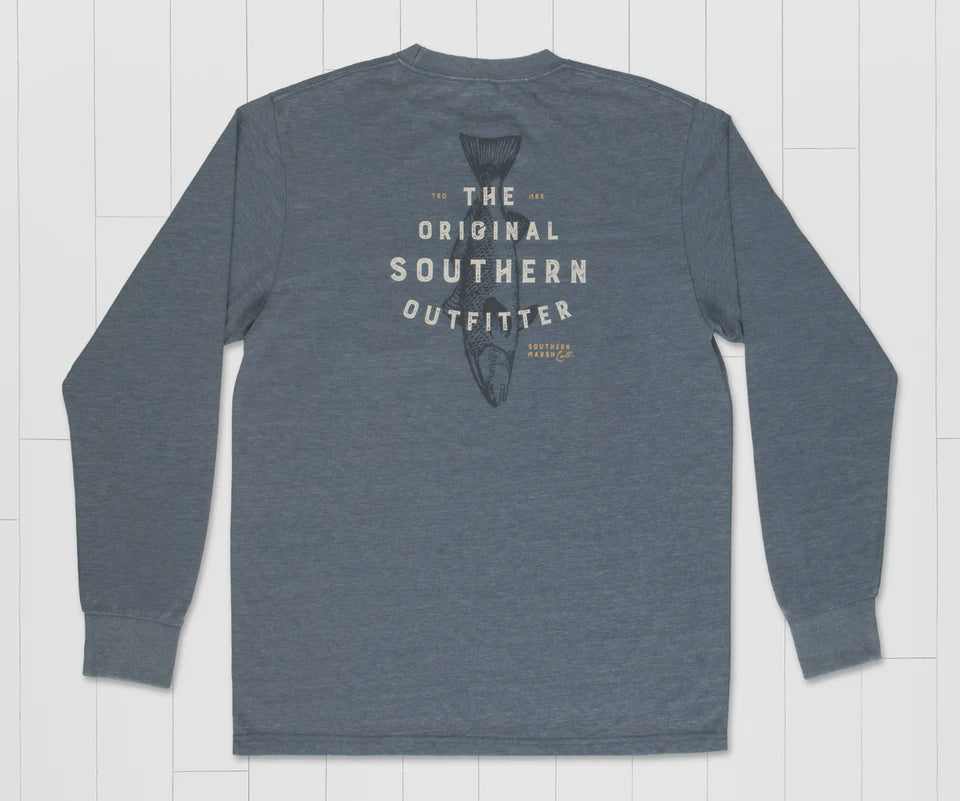 Southern Marsh Men's Long Sleeve- The Original Co. Redfish