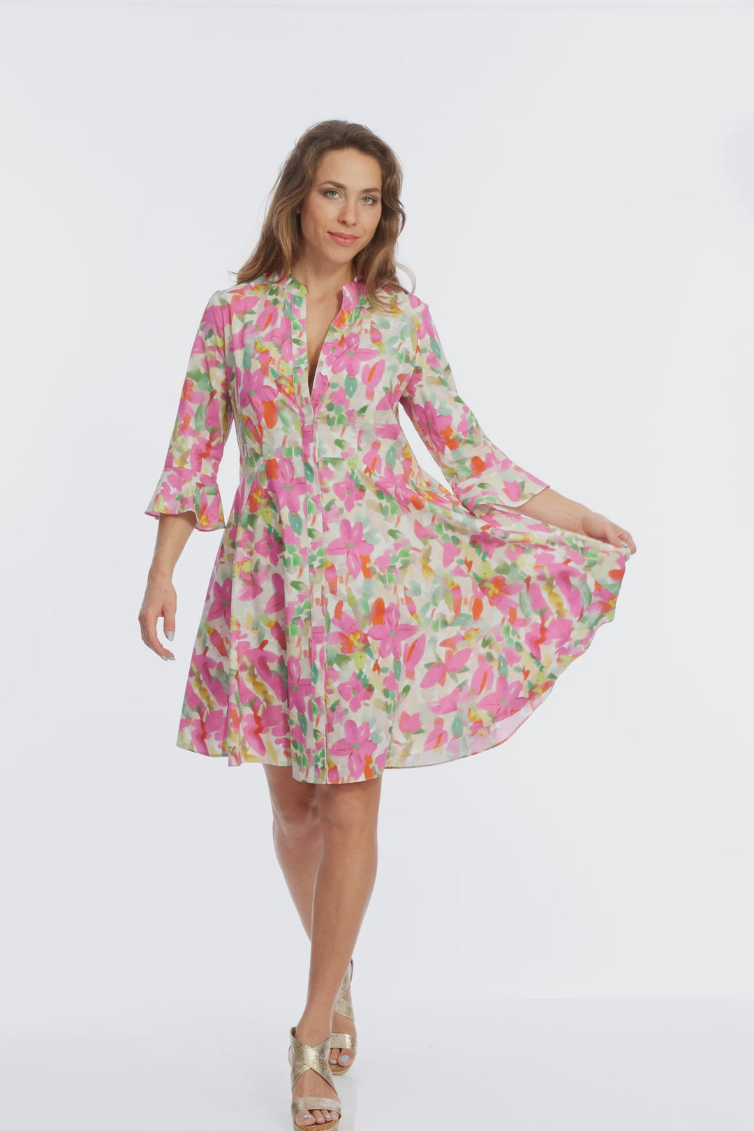 Lior Victory Women's Pink Floral Cocktail Dress