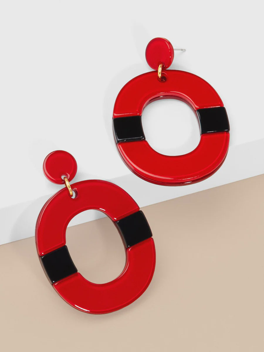Zenzii Red Maggie Earring
