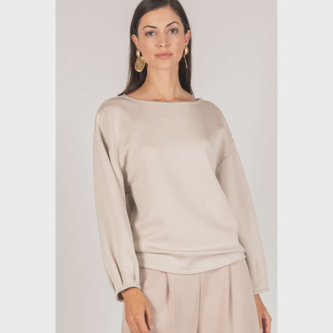 P. Cill Butter Modal Dropped Shoulder Top