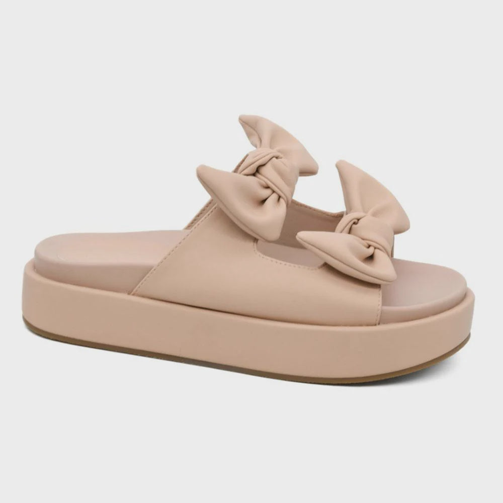 Corky's Lil Bit Knotty Sandals- Nude
