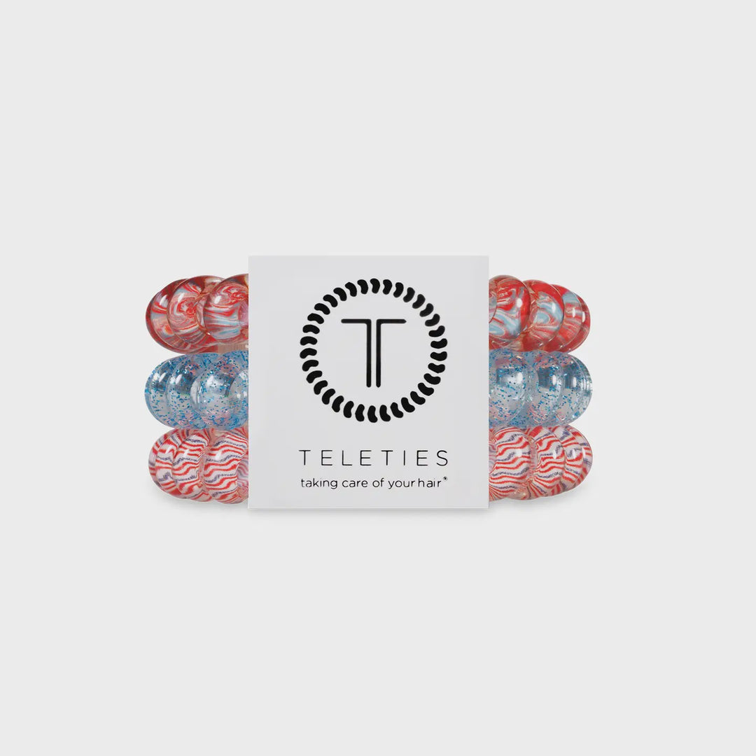 Teleties Freedom to Sparkle Large Spiral Hair Coils