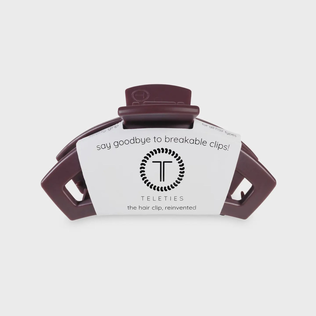 Teleties Burgundy Bliss Small Open Hair Clip