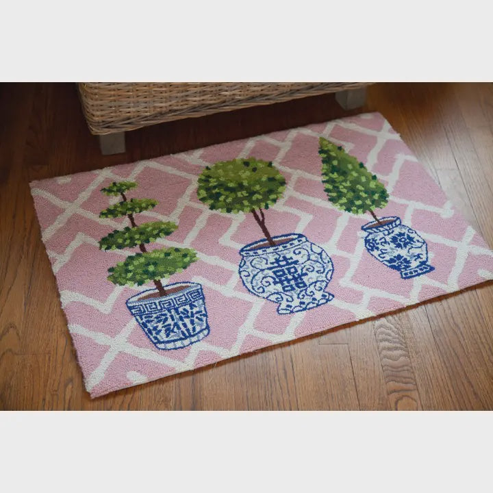 Topiary Collection Hook Rug