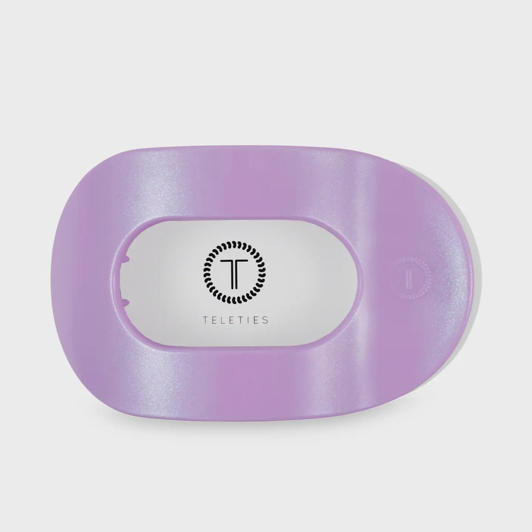 Teleties Round Flat Hair Clip | Large | Springtime Sparkle