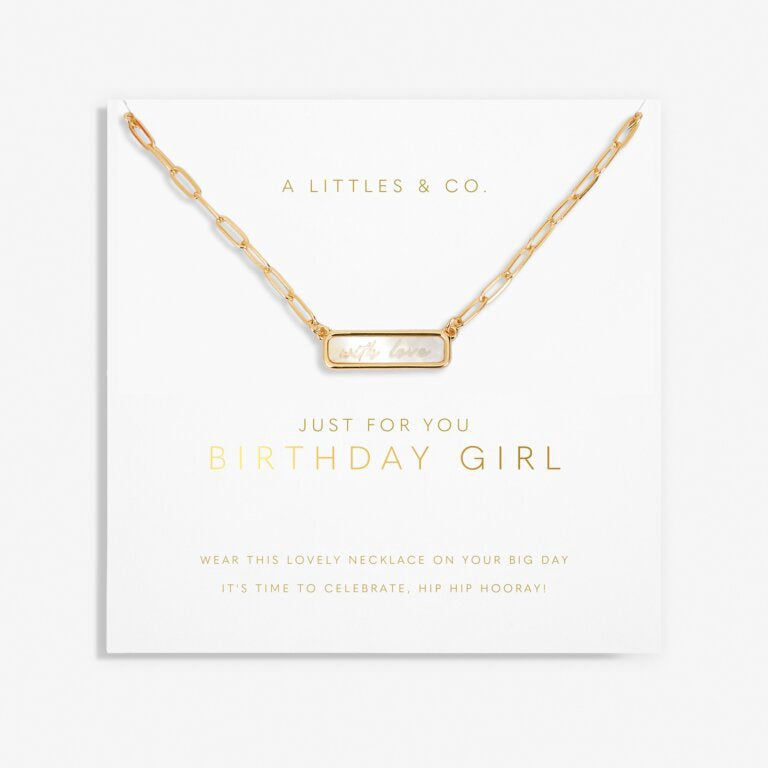My Moments 'Just For You Birthday Girl' Necklace
