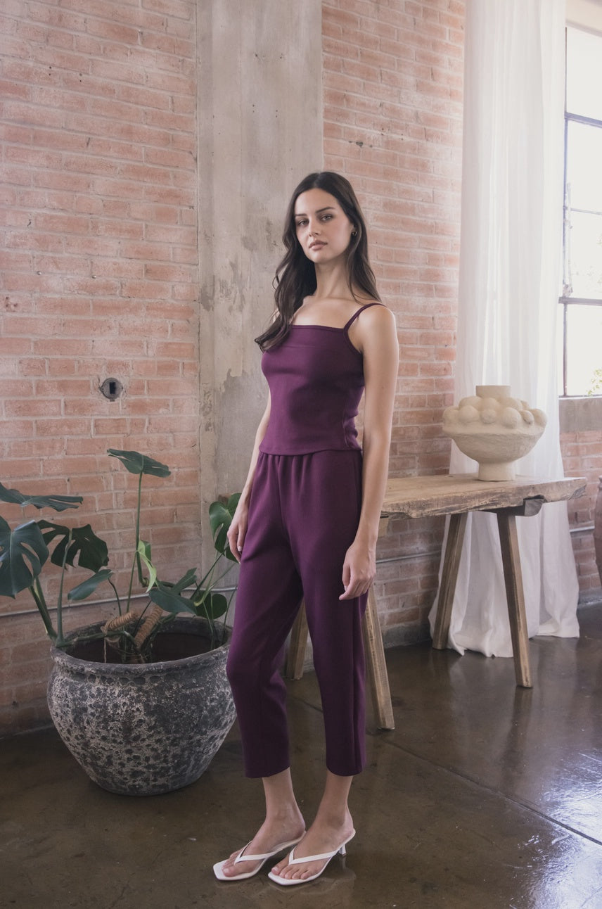 P. CILL Port Butter Modal Thin Strap Cami Top