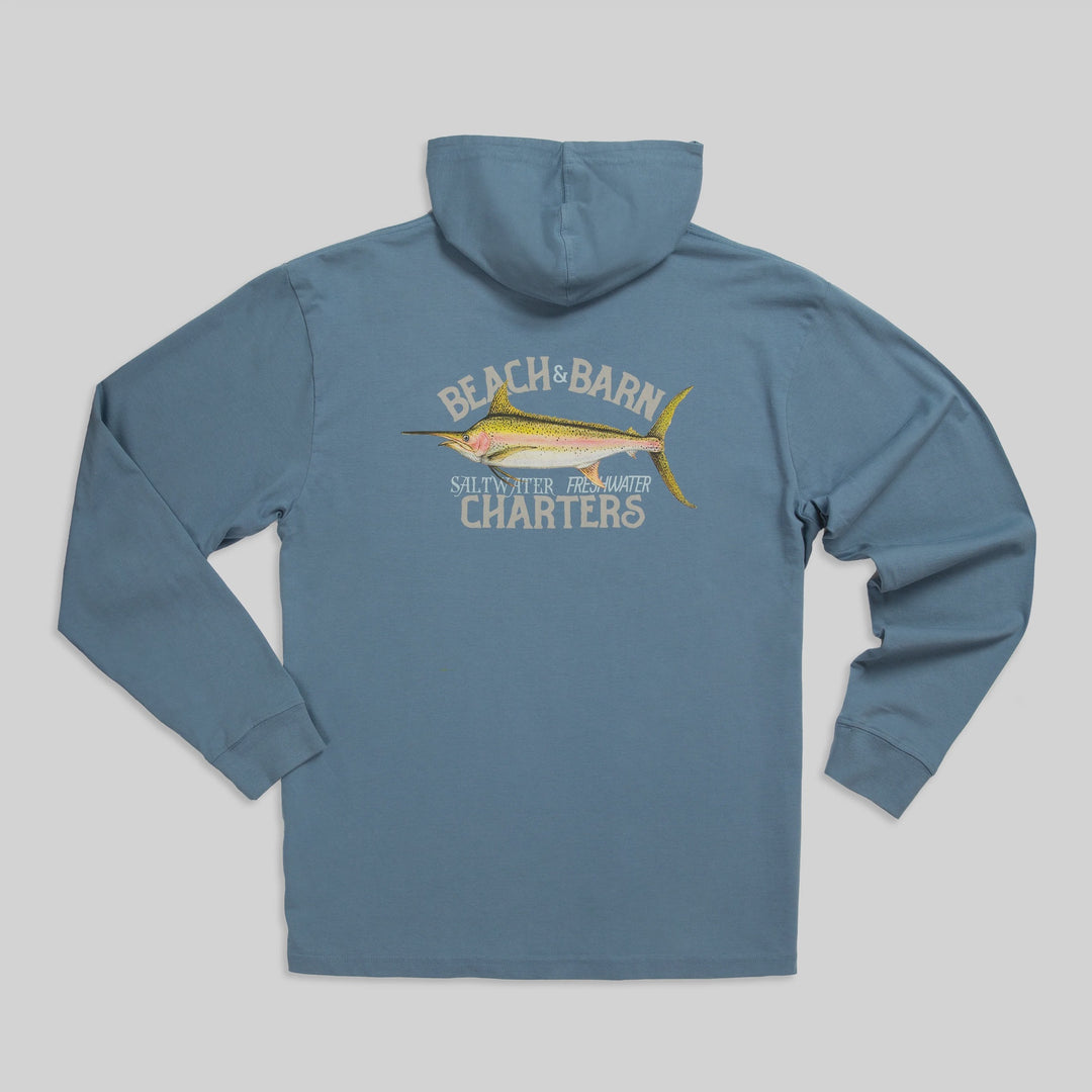Beach and Barn Slate Charter Rainbow Hooded Tee