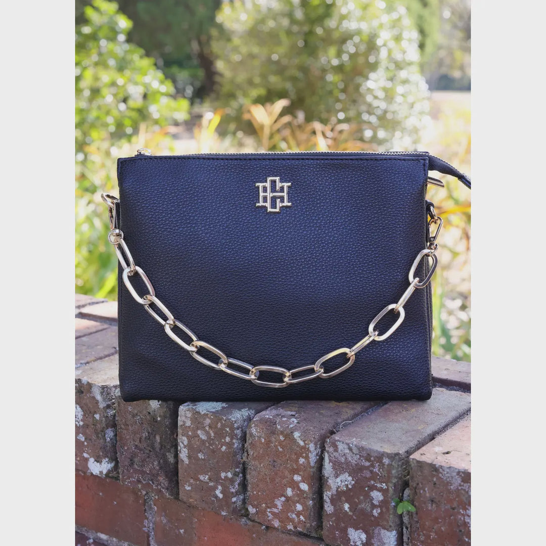 Caroline Hill Ariana Crossbody- Black