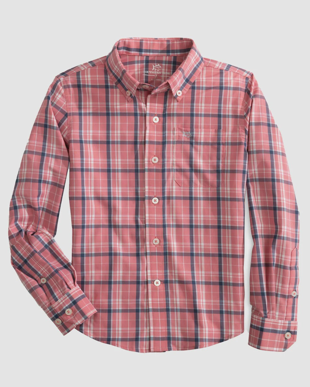 Southern Tide Youth Asheland Plaid LS Shirt