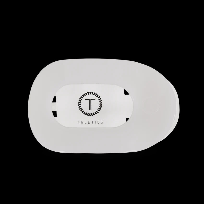 Coconut White Small Flat Round Clip