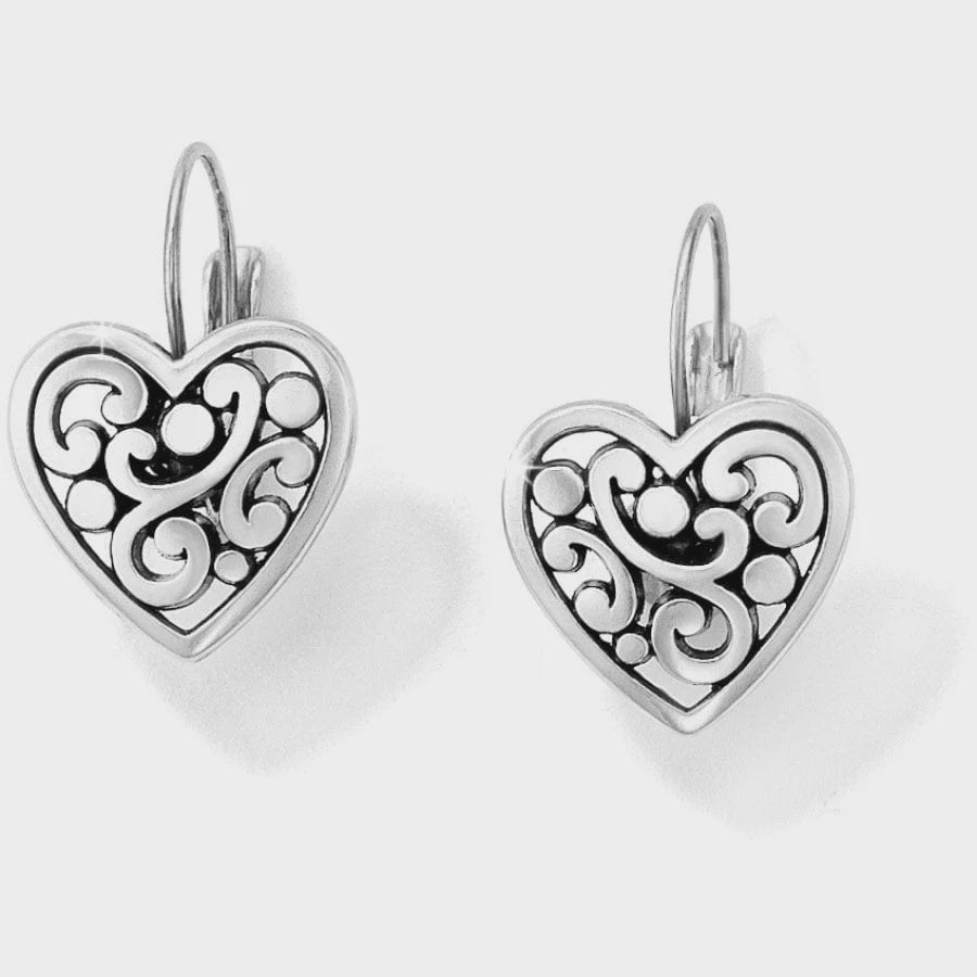 Brighton Contempo Heart Leverback Earrings